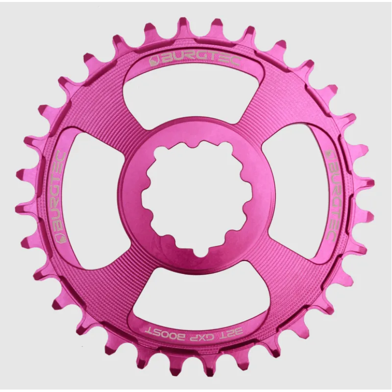 Preț redus Pinion față pentru bicicleta BURGTEC GXP Boost 3mm Offset Thick Thin Chainring ­34T ­Purple Rain